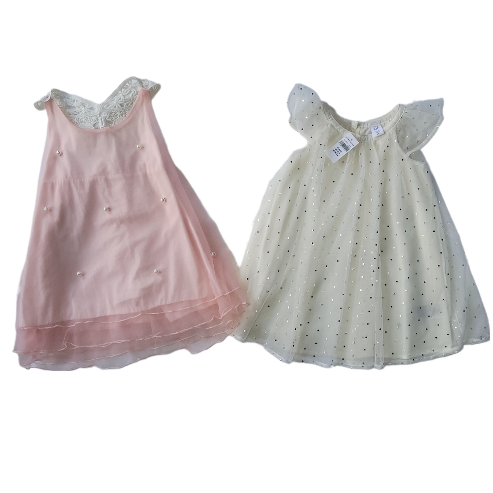 Gap Girls Short Sleeve Tulle Dress, NWT & Wilediiy Girls dress, 3T
